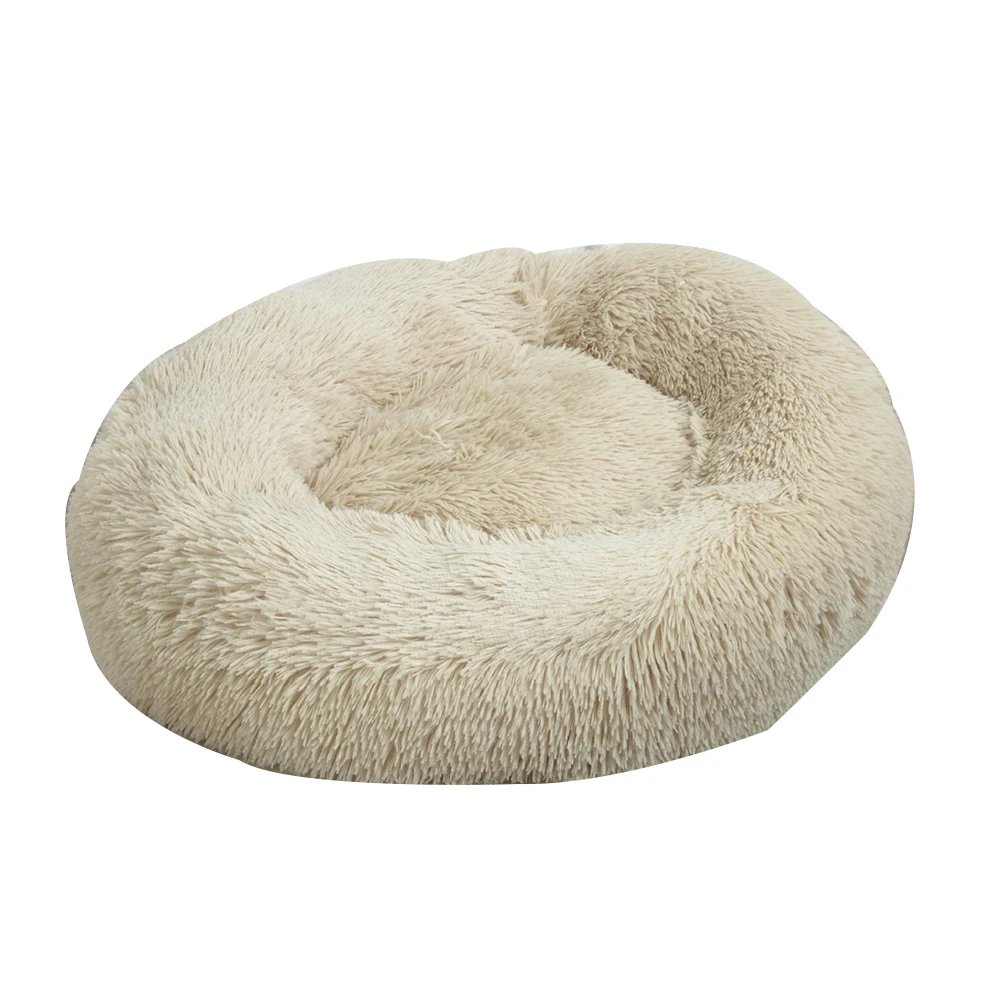 Best Dog Beds Pet Sleeping Sofa Extra Soft Cushions Plush Donut Washable Cats Nest Comfortable Waterproof Mat Round Warm