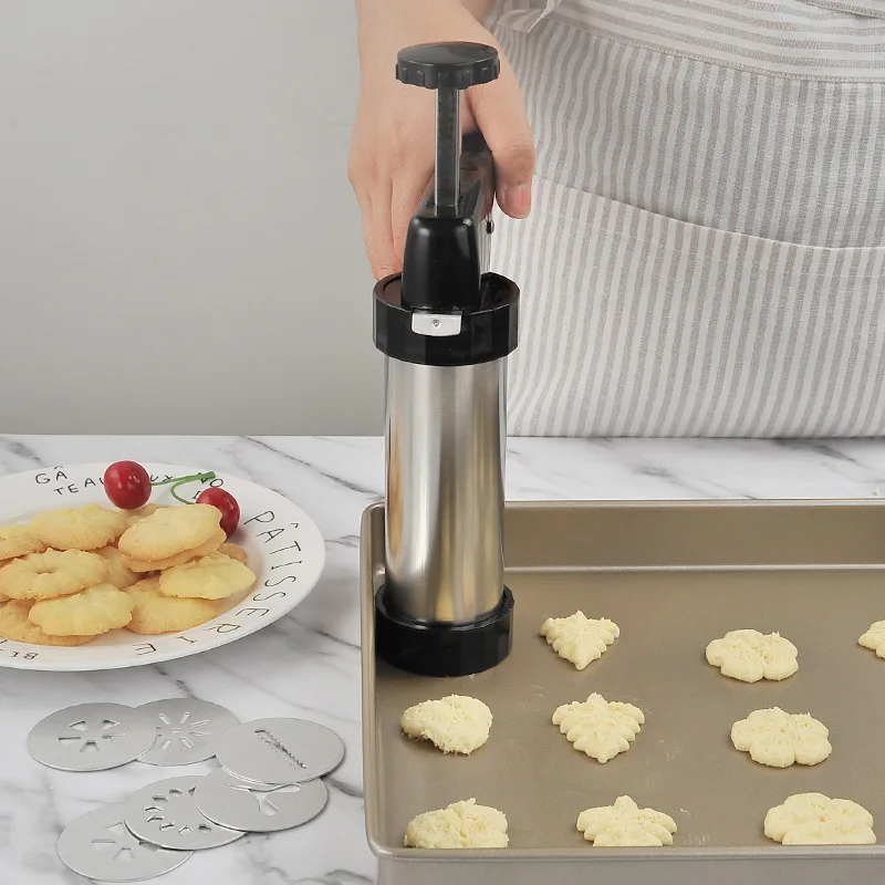 Cookie Press Kit Gun Machine Biscuit Maker Cake Decoration Molds Pastry Piping Nozzles Kitchen Tools Bakeware | Дом и сад