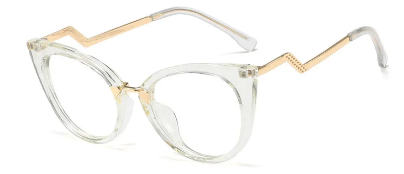 SHAUNA Классическая оправа для очков в стиле кошачьи глаза женские брендовые дизайнерские модные ацетатные красные оптические очки - Цвет оправы: Transparent