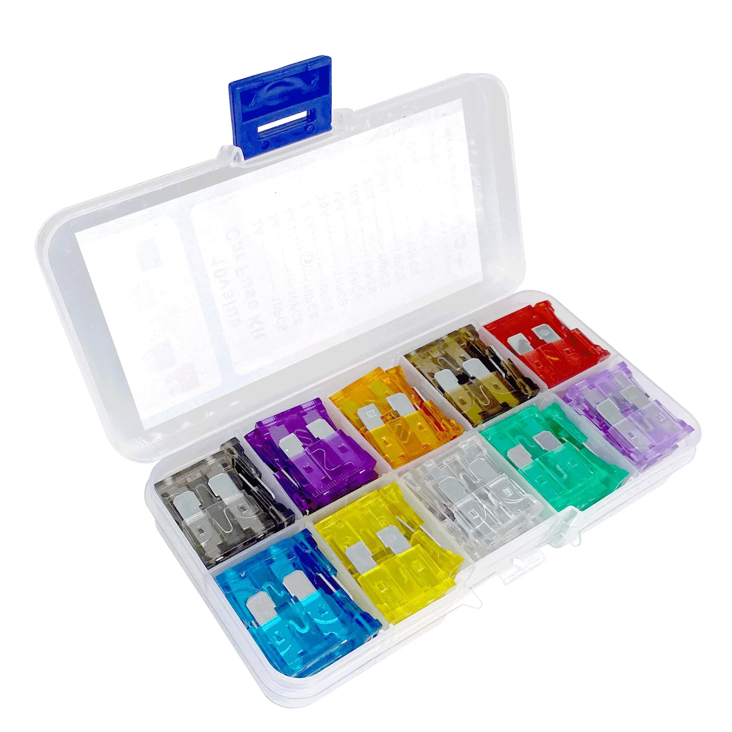 10 Valori * 10Pc = 100Pc 2A 3A 5A 7.5A 10A 15A 20A 25A 30A 35A Kit Fusibili A Lama Media Scatola Fusibili Per Auto Camion Moto Scatola Assortita
