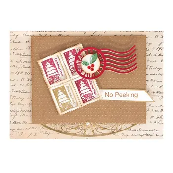 

2020 New Metal Cutting Dies and Scrapbooking For Paper Making Christmas Postage Stamp Background Embossing Frame Card Craft Set