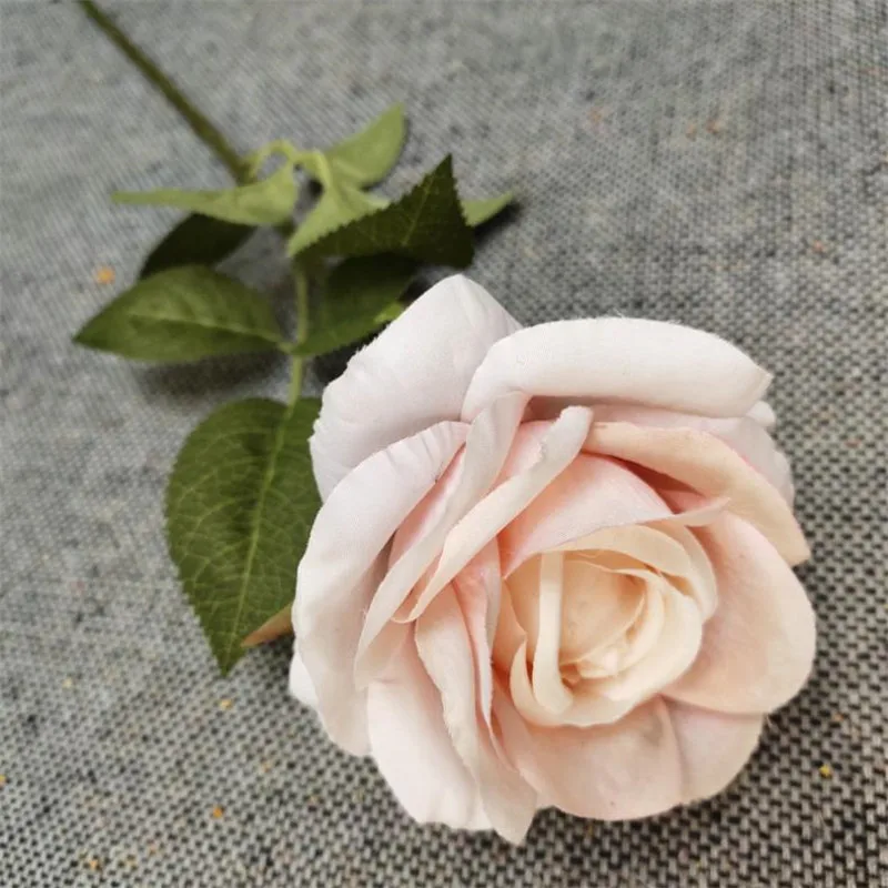 11 шт. поддельные один стебель Crescent Rose 23 62 &quotДлина моделирование осенние розы для