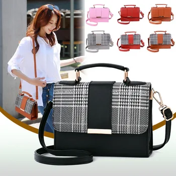 

Women Fashion PU Leather Handbags Top Handle Tote Messenger Bags