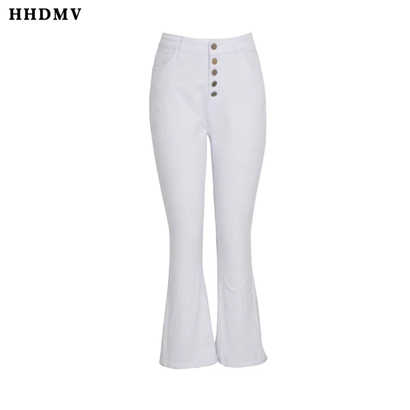 HHDMV GHSF12039 модные уличные повседневные стильные длинные джинсы брючные пуговицы карманы чистый цвет укороченная прямые джинсовые длинные штаны