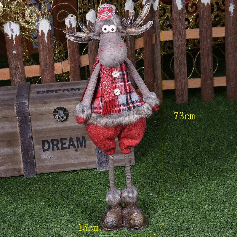Рождественские украшения в виде Санта-Клауса, снеговика, лося, рождественские украшения, вечерние украшения для дома, подарок на год - Цвет: SDZS25701 kuzi