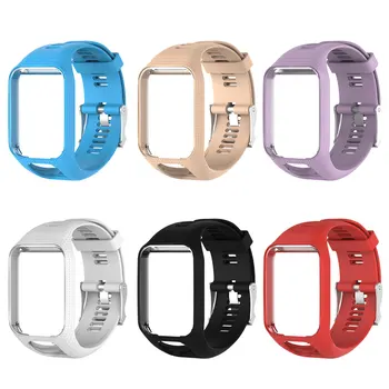 

Silicone Replacement Strap For TomTom Runner 2 3 Spark 3 GPS Watch Nov6 Wrist Band Belt Watch Bracelet Accessory