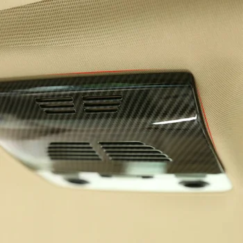 

Car Reading Lamp Frame Trim Decoration Carbon Fiber Style Rear Roof Black