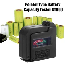 

Battery Tester Checker BT860 Handheld Lightweight Universal Battery Voltage Tester Monitor for 1.5V/AA/AAA/9V Button Cell