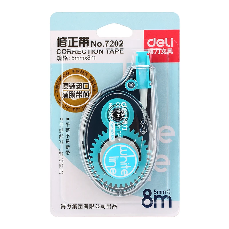 

1pc Correction Tape For Student Basic Type 5mmx8m Corrector Tape 3 Colors Wholesale School Supplies Deli 7202