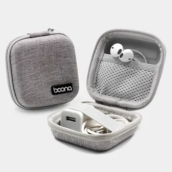 

Portable Mini Earphone Case Storage Bag Protective USB Cable Organizer Memory Card Small Items Storage Bag Accessories Supplies