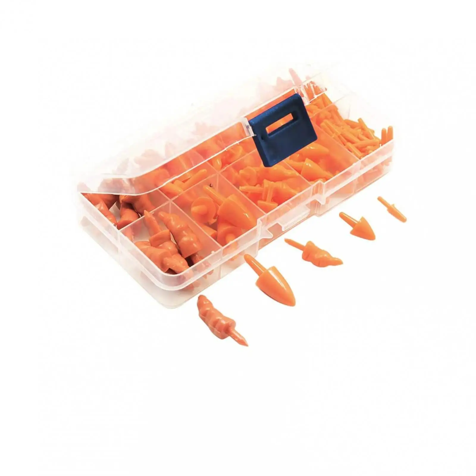 Package in Box of 160pcs Miniature Orange Resin Carrot Noses for Crafting, Creating and Embellishing Snowman Toys Crafts