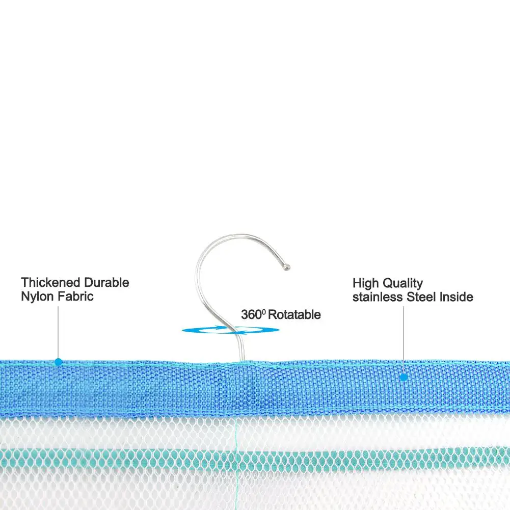 Синий сетчатый Органайзер для ванной 6 карманов хранения душа подвесная игрушка