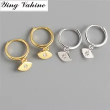 Ying vahine 925 пробы Серебряный глаз кулон серьги гвоздики для женщин