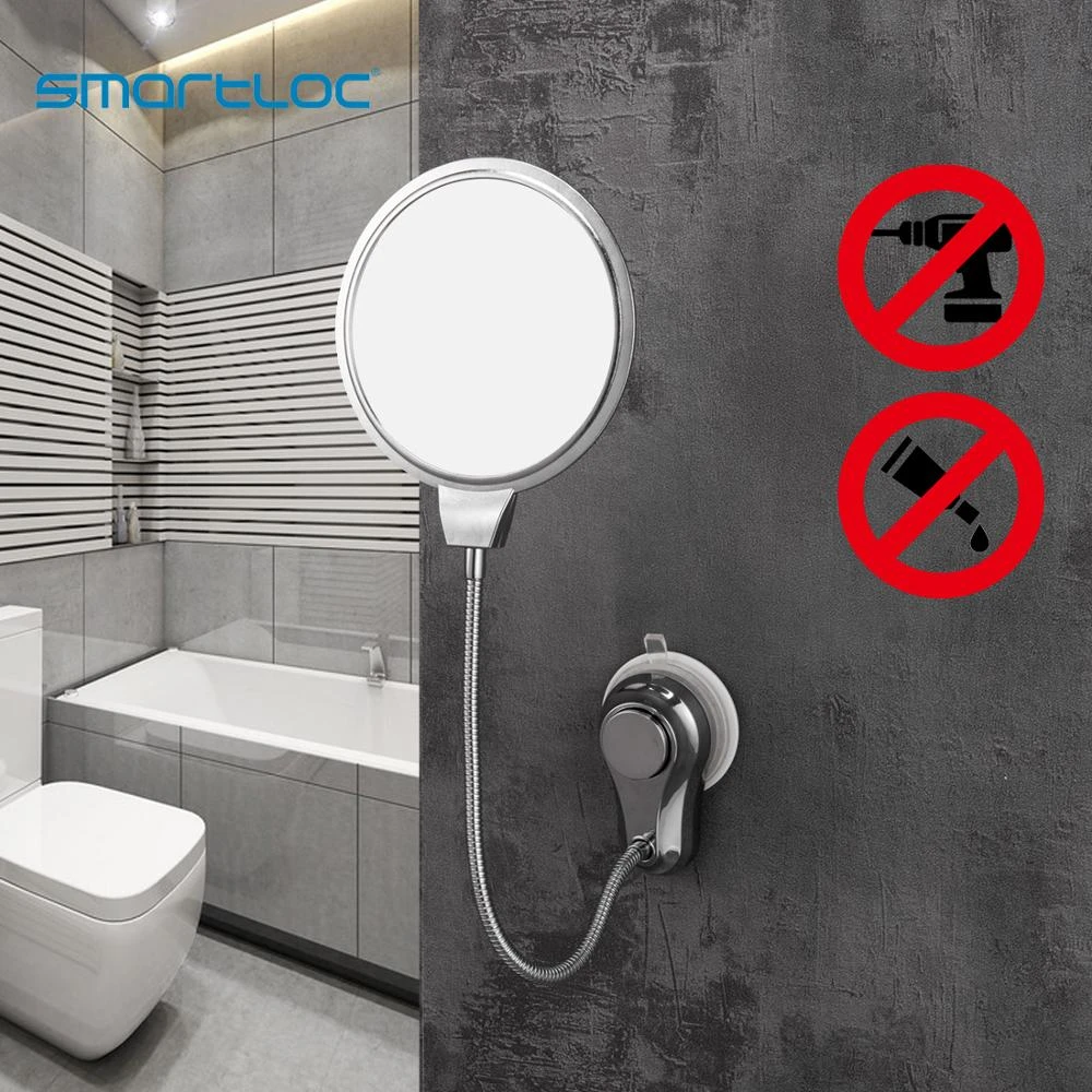 Smartloc 1x 5x Magnifying Suction Cup Wall Mounted Bathroom Mirror Smart Mirror Bathroom Mirror Make Up Mirrors Accessories Bath Mirrors Aliexpress