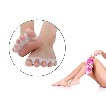 

2Pcs/set Silicone Toe Separator Thumb Valgus Corrector Toe Protector pad Care Tool Nursing Bone Foot Toe Orthosis M8U0