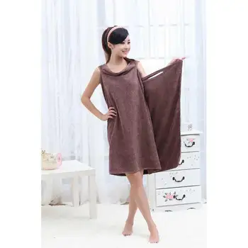 

Bathroom Women Microfiber Bath Towels for adults Wearable Beach Towel Bath Wrap Towel Bath Gown serviette WJ817