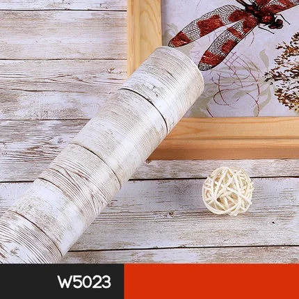 W5023 5 м водонепроницаемый деревянный виниловый рулон обоев DIY Шкаф Дверь мебель наклейка самоклеящаяся пленка винтажный Декор для гостиной - Цвет: W5023