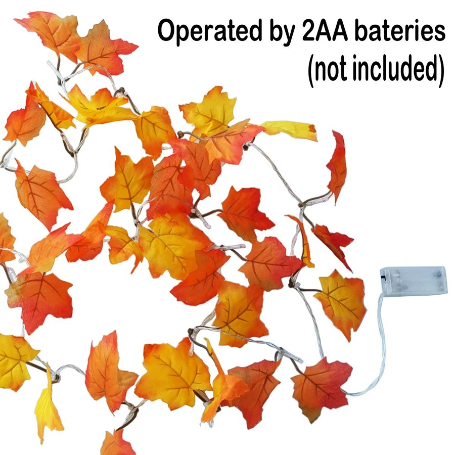 Рисунок 3 - Осенняя гирлянда с кленовыми листьями