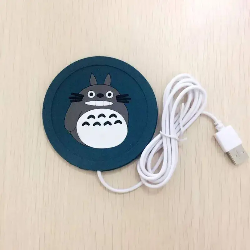 USB теплее гаджет мультфильм Силиконовые тонкие чашки-Pad кофе чай напиток usb нагревательный лоток кружка Pad хороший подарок