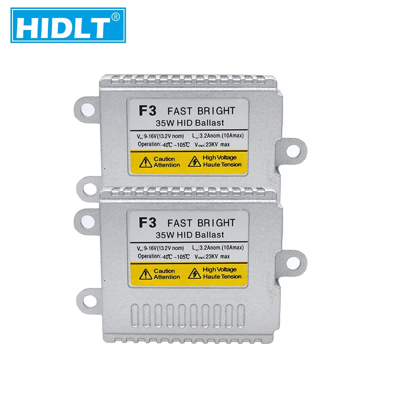 HIDLT 2 шт. AC 12 в 35 Вт ксеноновый балласт F3 Быстрый Яркий Тонкий цифровой блок