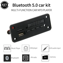 Bluetooth 5,0 MP3 WMA декодер плата модуль DC 5 в 12 В USB SD/TF AUX FM запись вызова аудио 2*3 Вт усилитель для автомобиля DIY