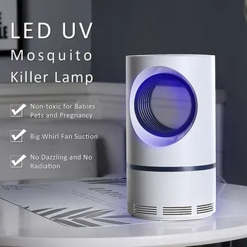 

USB Powered Mosquito Killer Light LED Silent Insect Trap Lamp with Suction Fan Pest Control Fly Catcher Anti-Mosquito Dispeller