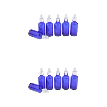 

12 Pieces Glass Bottles(30+50ml) for Perfume, Essential Oil, Refillable, Cosmetic Container Vials with Pipette