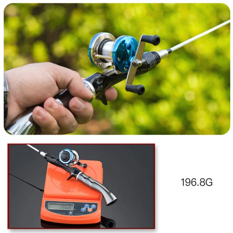 Winter Ice Fishing Rods Spinning Rod Glass Fiber Ice Hand Pole Ultra-light Detachable Casting Rod Fishing Accessories