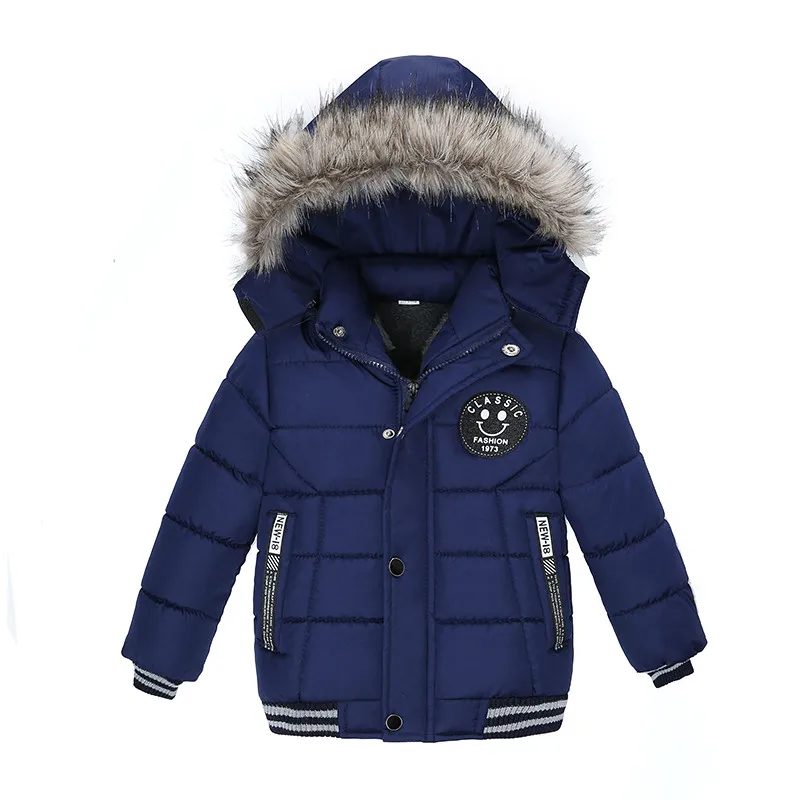 Осенне-зимние хлопковые пальто и куртки для маленьких девочек модные детские теплые куртки с капюшоном для мальчиков верхняя одежда