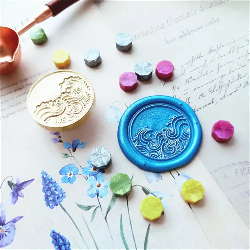 Печатающая головка штемпеля Для морской волны Печатная для прессования воска в