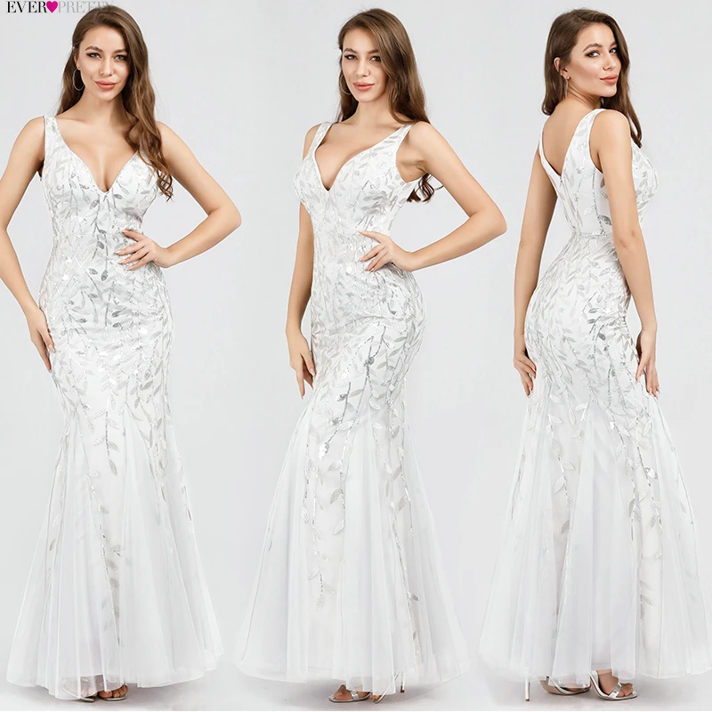 Robe De Soiree Ever красивые сексуальные вечерние платья Русалка Длинные блестящие драпировки, тюль, вечерние платья элегантные женские вечерние платья