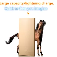 Внешний аккумулятор 8000 мА/ч для мобильных телефонов, ультратонкое полимерное Внешнее зарядное устройство с двумя usb для сотовых телефонов