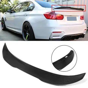 

For BMW F30 330i 335i Carbon Fiber PSM Style F30 Spoiler Wing Car Rear Trunk Boot Lip Spoiler Wing Lip 2013-2018