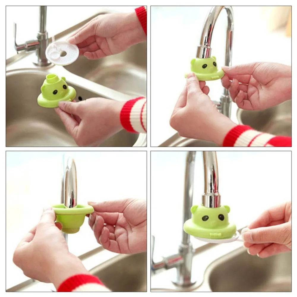 ICOCO Cartoon Shower Head Faucet Water Filter Kitchen Water Filter Water Splash Kitchen Sink Accessory Faucets Shower Head