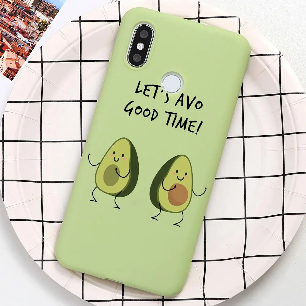 nygtwu Зеленый чехол Avocado для Xiaomi Redmi Note 8 8T K20 S2 6 5 Pro Plus 6A 7A 5A TPU Мягкий Подарочный чехол для Redmi Note 7 Pro - Цвет: nygtwu