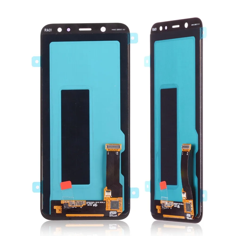 Super Amoled для samsung Galaxy A6 Plus A605 A605fd ЖК-дисплей сенсорный экран дигитайзер в сборе для samsung A6 Plus A6+ lcd