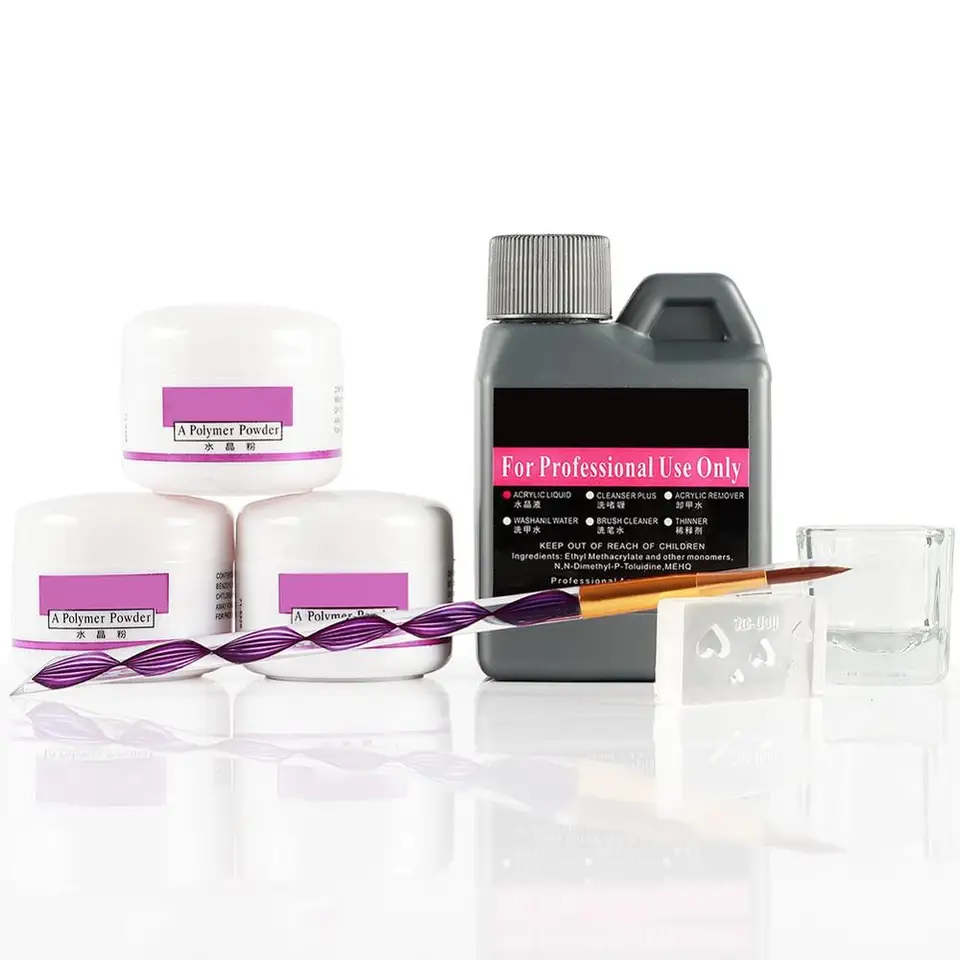7 Sztuk Zestaw Proszek Akrylowy Zestaw Do Paznokci Akrylowych