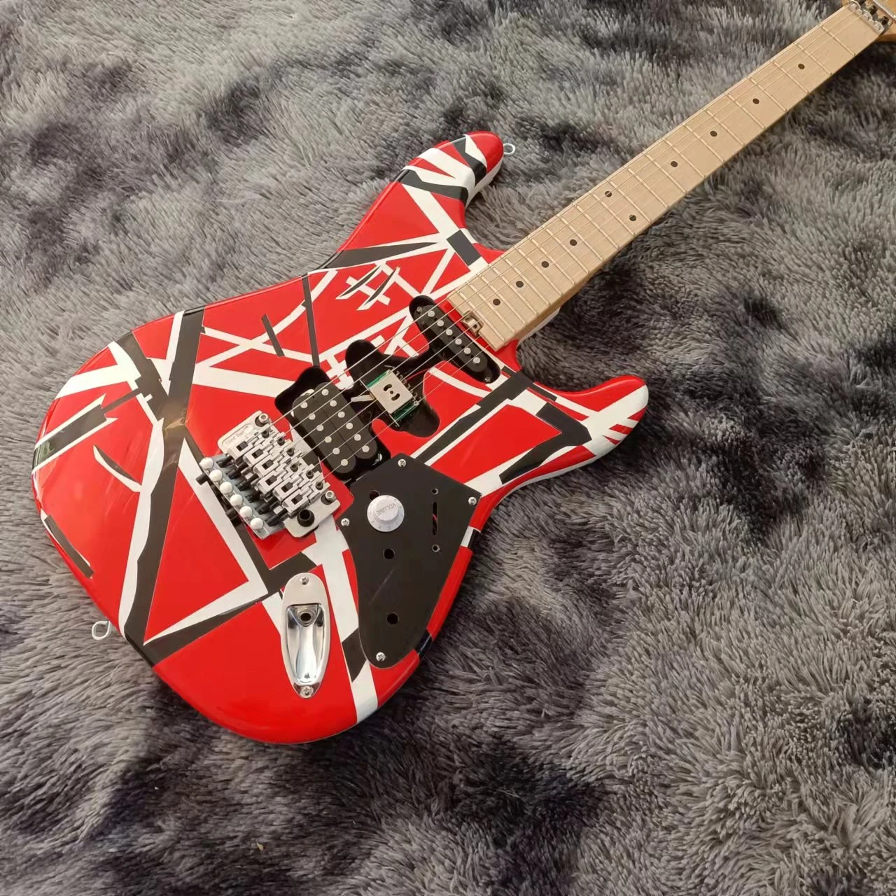red electric guitar
