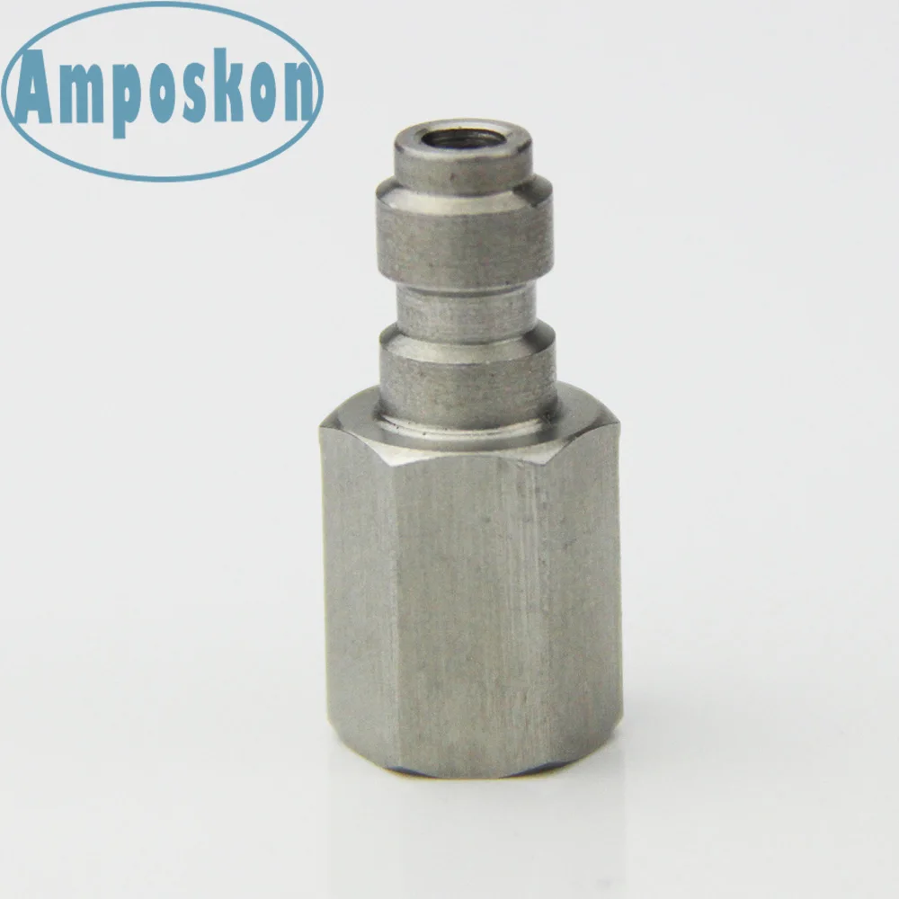 

2 PCS Paintball PCP Charging Hose Male Quick Disconnect Adaptor Female Thread 1/8NPT&1/8BSP& M10*1 Stainless Steel Fill Nipple