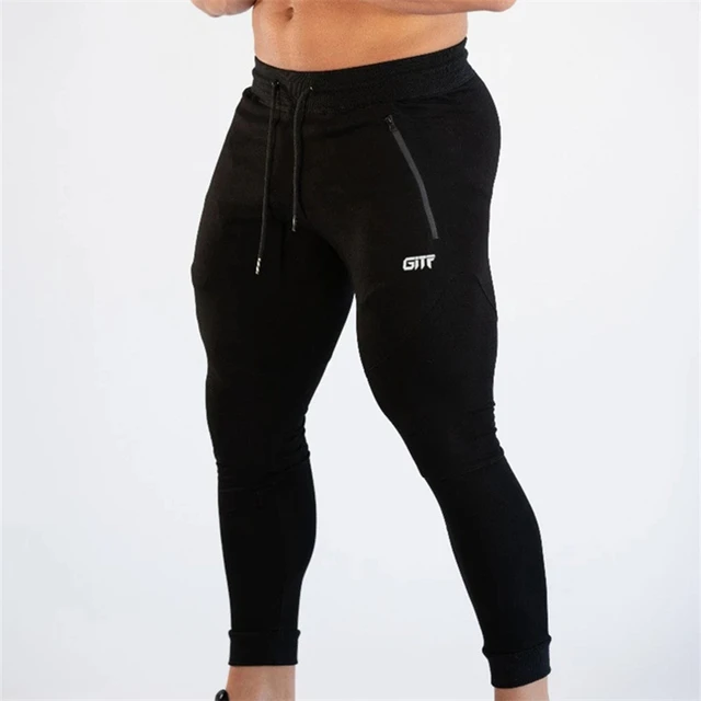 Pantalones de ch ndal de algod n para hombre pantal n de ch ndal para correr