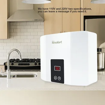 

5500W Instant Electric Tankless Water Heater Wall Mounted Electric Water Heater Thermostat 3 Seconds Fast Heating Hot Shower