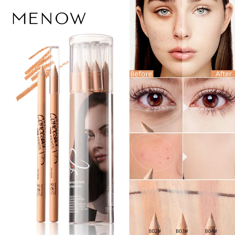 Wooden Rod Concealer Pen 12 Scars Color Pencil Makeup For Women