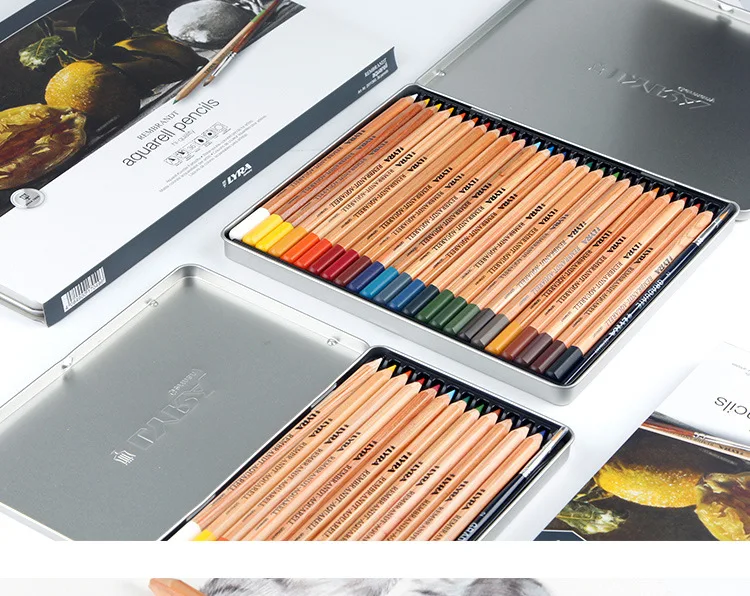 LYRA REMBRANDT-POLYCOLOR色鉛筆セット スケッチブック付き Lyra : Rembrandt Polycolor Coloured Pencil Set : Metal Box