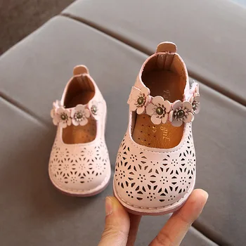 

Spring Baby Soft Bottom Toddler Shoes 2020 New Female Baby Princess Breathable Shoes Girl Non-slip Pu Leather Sneakers B876