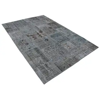 

168x242 Cm Grey Handmade Patchwork Rug-5x8 Ft