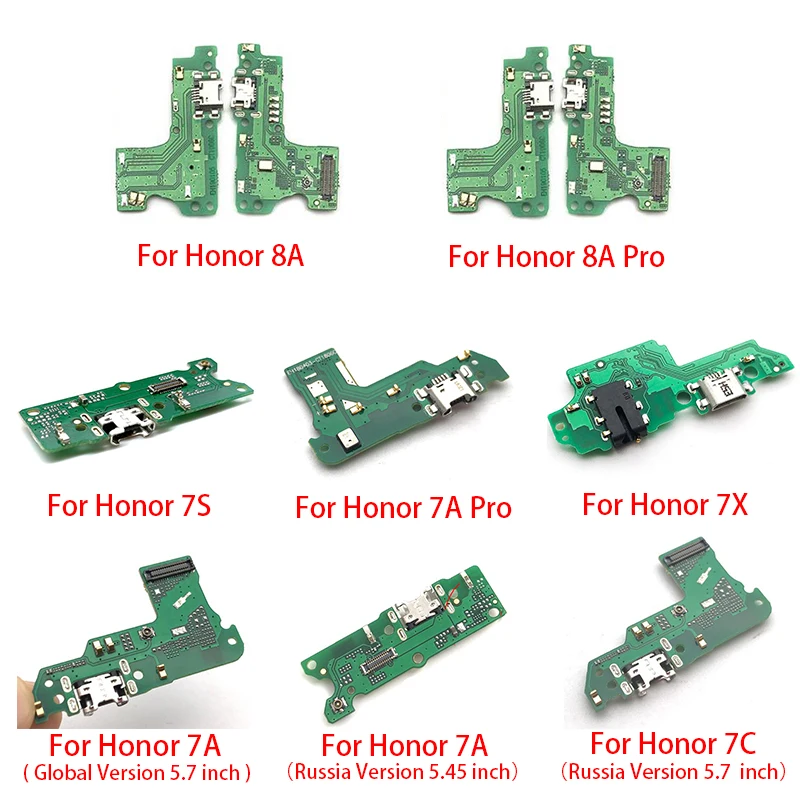USB разъем для зарядки док станция гибкий кабель Huawei Honor 6A 7S 6X 7X V10 5C 6C 8A Pro 7C 7A