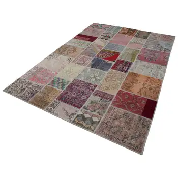 

204x300 Cm Multicolor Handmade Patchwork Rug-7x10 Ft