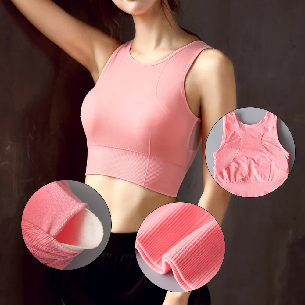 Women Bra Sexy Lingerie Women Underwear Solid Color Bras For Women Underwire Bra Push Up Breathable Sports Bra Vest