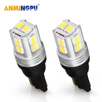 

ANMINGPU 2x Car Led Signal Lamp Led T10 Led 2835SMD W5W T10 Led Bulbs Canbus Clearance Light Dome Light Reading Lights White