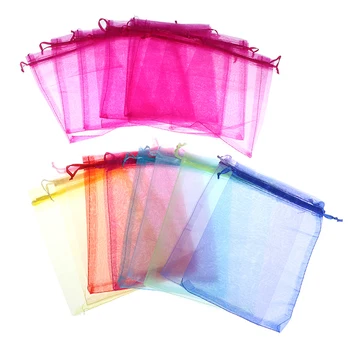 

10PCS/lot 13x18CM Organza Bags Jewelry Packaging Bags Wedding Party Decoration Drawable Bags Gift Pouches